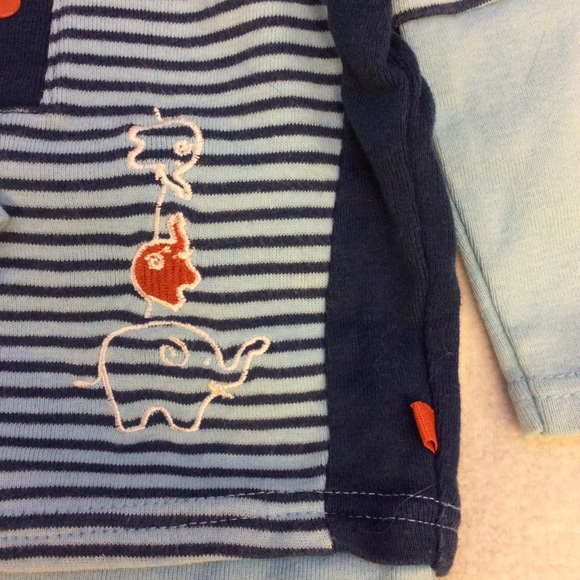 Petit Lem striped 100% cotton baby sweater 3M - Picture 4 of 6